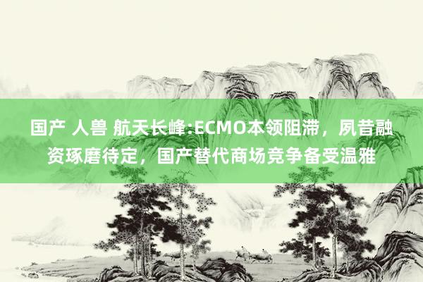 国产 人兽 航天长峰:ECMO本领阻滞，夙昔融资琢磨待定，国产替代商场竞争备受温雅