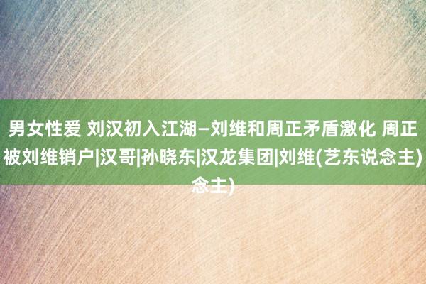 男女性爱 刘汉初入江湖—刘维和周正矛盾激化 周正被刘维销户|汉哥|孙晓东|汉龙集团|刘维(艺东说念主)